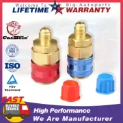 2X NEW Low And High Quick Connector Adapter Coupler Auto A/C Manifold Gauge HVAC