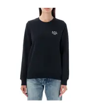 A.P.C. Skye Logo-Embroidered Crewneck Sweatshirt S,XS Black