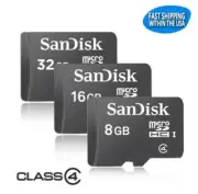 SanDisk Micro SD 32GB 16GB 8GB SD HC TF Memory Card Class 4 C4 FAST SHIPPING
