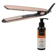 Cabello Silk Smooth Styler (Gold) + Serum Oil 'Keep Me Hot' - Combo