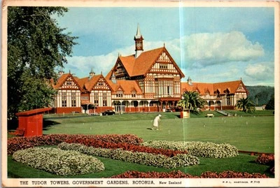 (1150) 28-6-2025 - (New Zealand) Tudor Towers (hotel) & croquet game