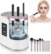 Make Up Brush Cleaner, Electric Makeup Brush Cleaner, Automatic Electric Makeup Brush Cleaner with Touch Button, Makeup Brush Cleaning
