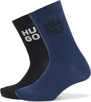 [HUGO] Men's 2 Pack Box Logo Socks Gift Set