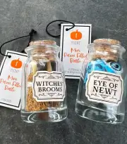 Target Halloween 2 Mini Potion Bottle 1 Witches Broom 1 Eye Of Newt