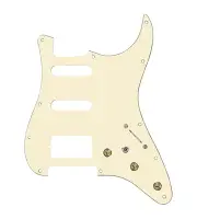 920D Custom HSS Pre-Wired Pickguard for Strat With An Aged White Pickguard an...