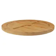 Bamboo 35.5cm Lazy Susan Turntable Spice Jar/Bottle Organiser Tray Rack Brown