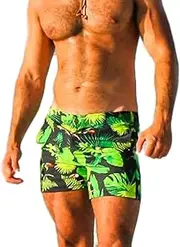 [TADDLEE] Men's Swimwear Swim Boxer Briefs Bikini Surfing Trunks Shorts Swimsuits