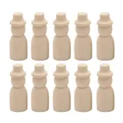 10pcs Doll Art Craft Wood Peg Unfinished Wood Doll