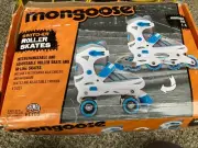 Mongoose Adjustable Roller Skates And Line Skates size. 1-4 Kids