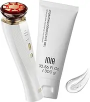 INIA 3-in-1 Red Light Therapy for Face and Neck, Skin Tightening Device True Beauty Glow Facial Massager for Skin Care, Effective Wrinkle Reduction Anti-Aging with Lifting, Tightening, Infusing