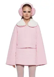 [Sugar Thrillz] Polar Express Quilted Jacket - Pink