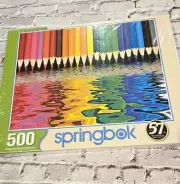 Springbok Pencil Pushers 500 Piece Colorful Jigsaw Puzzle, Factory Sealed