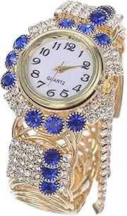 [ANDRESLAD] 1pc Ladies Bracelet Watch Simple Watch Wristwatch Couple Bracelets Lady Quartz Watch Women Watch Small Gold Watch Digital Watch Fob Watch Watch Watches Zinc Alloy Blue