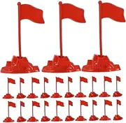 MERRYHAPY 60pcs Red Plastic Flags for Mini Table Flags Sticks Warning for Game and Desk Decorations Australian Made