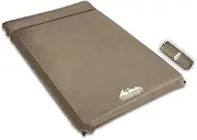 Weisshorn Double Size Self Inflating Mattress Mat 10cm Thick Coffee