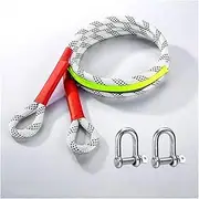 Car Outdoor Off-Road Trailer Tow Rope Emergency Rescue Rope Thicker Car Nylon Pulling Rope Reliable and Wear-Resistant Rope(5m-5t)