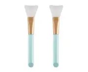 Face Mask Silicone Brush Double-Ended,Facial Mask Brush Fan Shaped Soft Face Professional Makeup Brushes Portable Skin Care Cosmetics Tool