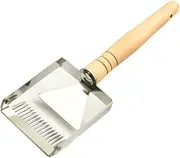AIMALL Stainless Steel Honey Uncapping Fork with Wooden Handle Beekeeping Tool 17 Tines Honeycomb Scraper for Bee Extraction 9.64in Long 3.54in Wide Head