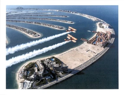 0279 R Planes Over Dubai’s Nakheel -8.5x11 Laminated Art Print