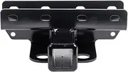 Armordillo Class 3 Trailer Hitch 2-Inch Receiver|Compatible with 2007-2018 Jeep Wrangler JK / 2018-2024 Wrangler JL|8734773|Tow Hitch|Gloss Black