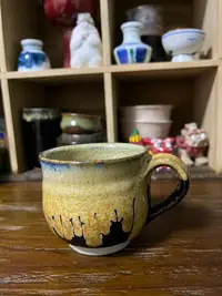 在飛比找Yahoo!奇摩拍賣優惠-日本回流 上神燒窯窯變釉天目馬克杯咖啡杯