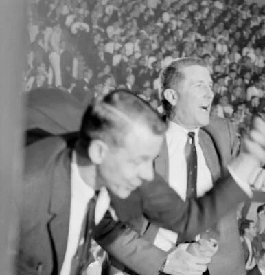 Playoffs Closeup of Syracuse coach Fred Lewis on sidelines during - Old Photo 2
