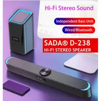 在飛比找蝦皮購物優惠-2022 PC Sound Bar USB Wired an