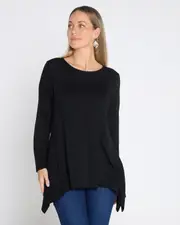 Andrea Long Sleeve Top - Black