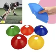 60 Disc Soft Plastic Markers Training Cones Football Soccer AFL Flexible Sports