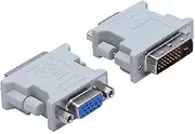 1 Pcs DVI 24+1 to VGA Adapter 1080P Video Connector Used for Computer mainframe to Connect with Various LCD Monitors and Digital TVs.