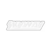 Skyway - Stem decal - White Gen 2 - old school bmx
