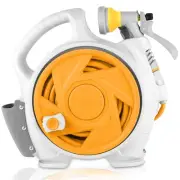 Mini Retractable Garden Hose Reel, Portable Simple Home 45+5 FT Hose Reel wit...