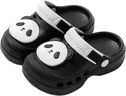 [Vunavueya] Unisex Children's Clogs Boys Mules Girls EVA Bathing Shoes Garden Slippers Beach Summer Sandals Shoes Black Panda 29 EU_190