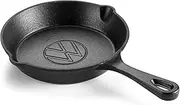 Volkswagen 7T0069609 Grill Pan Cast Iron Frying Pan with VW Logo Black