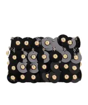 Paco Rabanne Nano Sparkler Stud Detailed Shoulder Bag One size Black