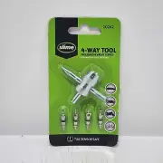Slime Valve Tool, 4-Way, plus Valve Cores | New | Free Shipping