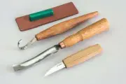 BeaverCraft S47 – Spoon Carving Tool Set (3 Tools + Stropping Accessories)