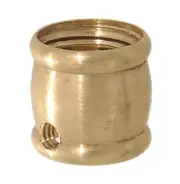 B&P Lamp Brass Slip Coupling, 5/8" Ht.