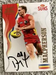 DARCY MACPHERSON- HAND-SIGNED 2022 SELECT OPTIMUM CARD - GOLD COAST