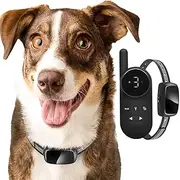 Absolute Mini No Shock Remote Collar for Dogs with Beep and Vibration Modes for Pet Behaviour Training - Waterproof & 1000 Feet Range - Suitable for Small to Medium Dogs (Black)