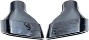 Compatible For BMW G30 G31 520i 530i 528i Upgrade 5 Series Car 304 Stainless Steel Exhaust Tip Black Plated Rectangle Muffler Tail tip(Silver)