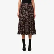 SEED HERITAGE Black Floral Midi Skirt NWT RRP$150 Size 10