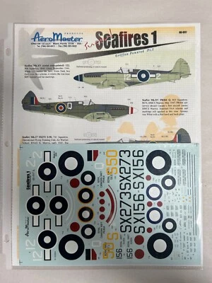 NEW AeroMaster 48-697 Sea Fires 1 War Military Model Airplane 1/48 Decal (XD3)