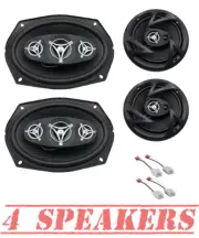 800W 6x9" & 400W 6.5" Front. Rear Speaker replacement for 2002-08 Dodge RAM 1500