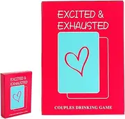 Mineens Excited & Exhausted Couples Game - 50 Sex Cards for Adults, Romantic Drinking Game for Date Night, Valentine's Party Game to Enhance Intimacy, Adult Card Game for Couples Bedroom Battle