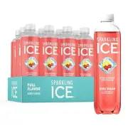 Sparkling Ice, Strawberry Lemonade Sparkling Water, Zero Sugar Flavored Water,