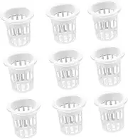 INOOMP 50 Pcs Planting Baskets Nursery Pots for Seedling Hydroponic Trays Plant Starter Boxes Lettuce Pots Garden Net Cups