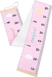PartyKindom Cartoon Hanging Wall Decal Boys and Girls Growth Chart Height Measuring Tape in Modern Style for Nursery and Boys and Girls Bedroom