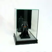 1/10 Scale Comic Figurine Display Case 10" Tall All Glass Black Sport Moulding