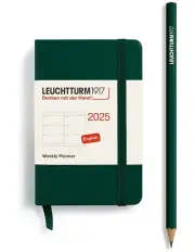 [LEUCHTTURM1917] Weekly Planner Mini Notebook 2025 in Forest